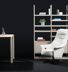 Lounge Chair und Regalsystem Fabrikat Bene Modell Ports
